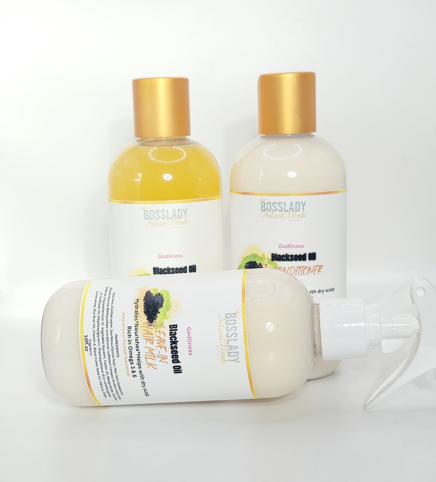 (GODLINESS)-Blackseed Oil Hair Kit