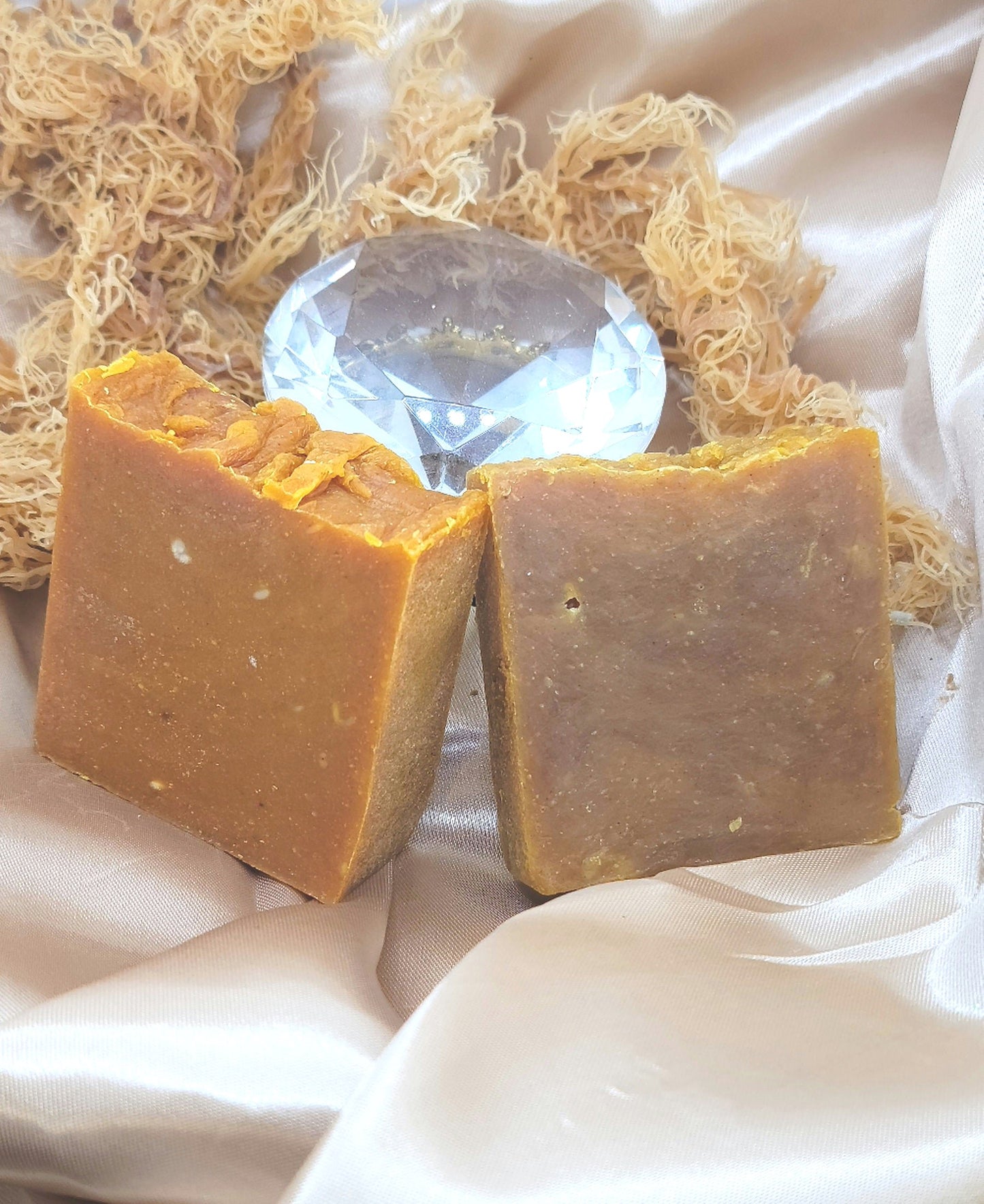 Turmeric/w papaya, carrot, sea moss soap