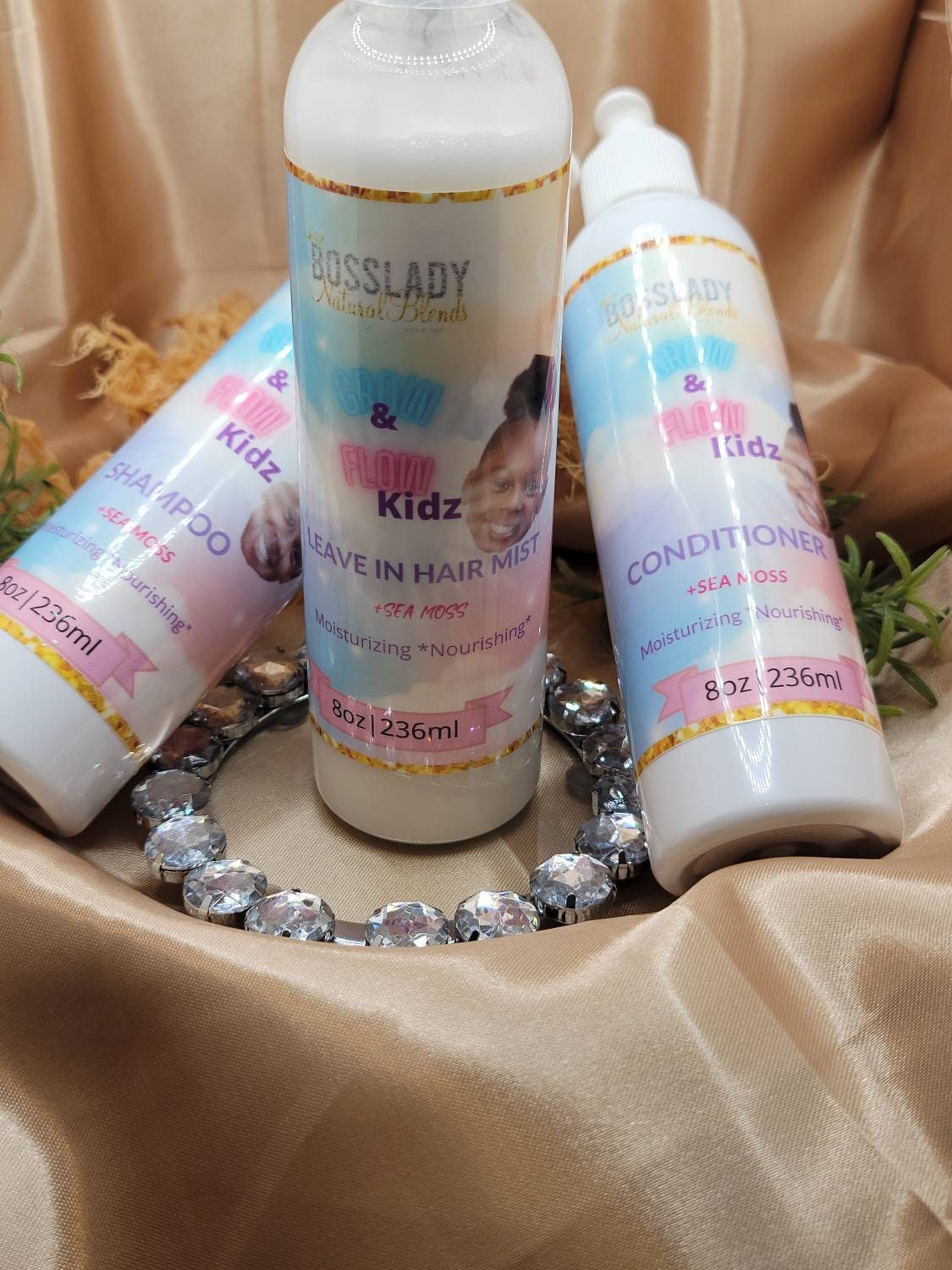 Kids natural hair care set