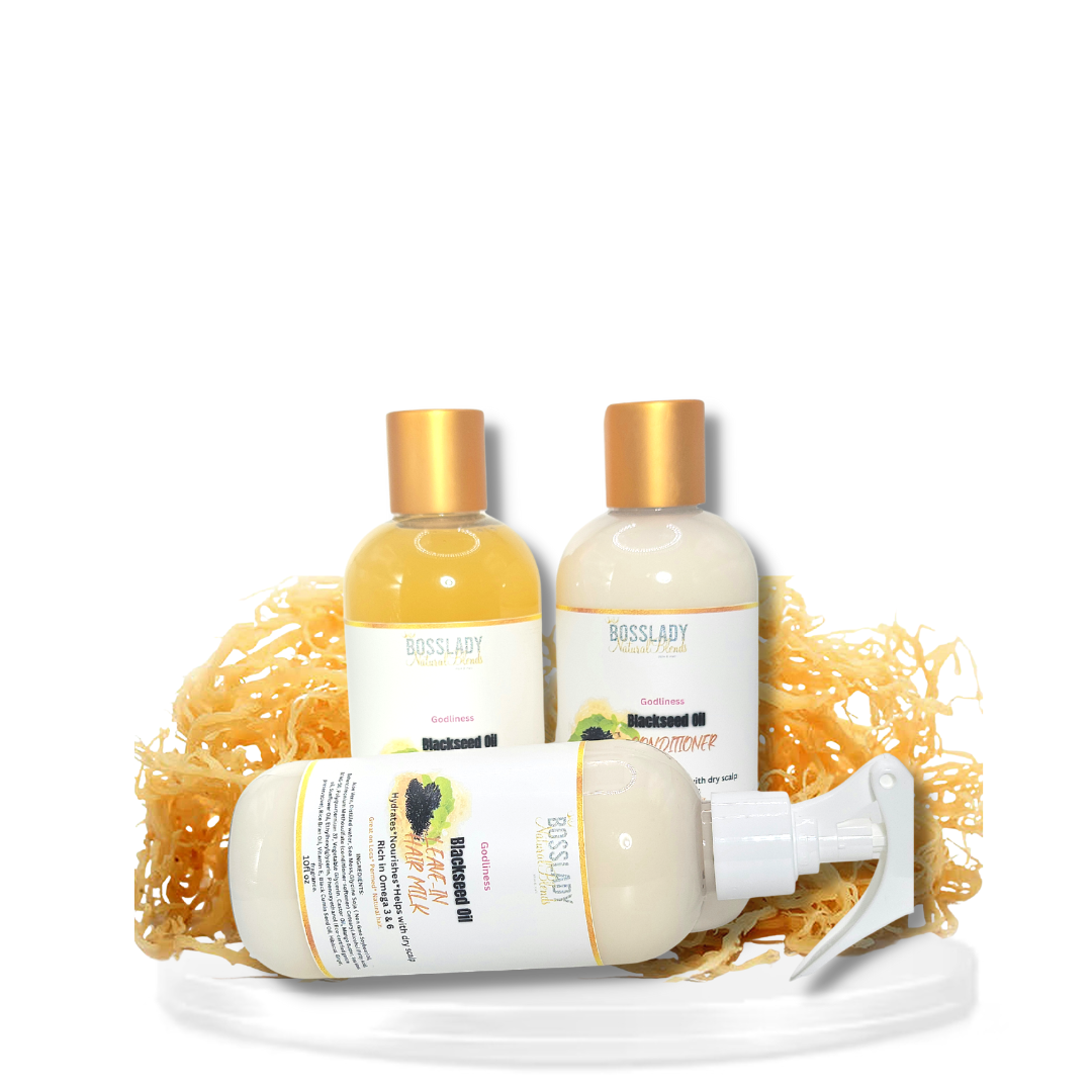 (GODLINESS)-Blackseed Oil Hair Kit